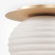 Plafoniera moderna Reels aurie abajur alb Ø35cm, Maytoni