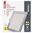 Downlights patrat LED, cu posibilitatea de schimbare a temperaturii de culoare 3000K, 3500K si 4000K, 18W, 1600 lm, IP20, Emos ZD2243