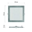 Downlights patrat LED, cu posibilitatea de schimbare a temperaturii de culoare 3000K, 3500K si 4000K, 18W, 1600 lm, IP20, Emos ZD2243