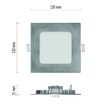 Downlights patrat LED, cu posibilitatea de schimbare a temperaturii de culoare 3000K, 3500K si 4000K, 7W, 480 lm, IP20, Emos ZD2223
