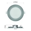 Downlights rotund LED, cu posibilitatea de schimbare a temperaturii de culoare 3000K, 3500K si 4000K, 7W, 480 lm, IP20, Emos ZD1223