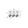Spot modern negru 3x7W Delphi 01-3406 Redo