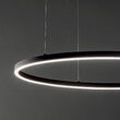 Lustra moderna neagra LED 37W/4250lm/3000K, ORACLE SLIM SP D70 Round 229515 Ideal Lux