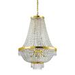 Candelabru clasic auriu decorat cu cristale 12xG9/4W, Caesar SP 12 114743 Ideal Lux