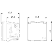 Priza schuko alba si capac de protectie, 2m, 2P+E, 16A, Sicury, NEVE UP Vimar, VIM-09208.C