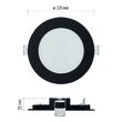 Downlights rotund LED, cu posibilitatea de schimbare a temperaturii de culoare 3000K, 3500K si 4000K, 7W, 480 lm, IP20, Emos ZD1323