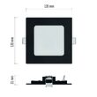 Downlights patrat LED, cu posibilitatea de schimbare a temperaturii de culoare 3000K, 3500K si 4000K, 7W, 480 lm, IP20, Emos ZD2323