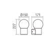 Aplica exterior IP44 gri 1xE27/28W, Bulk 90640 Smarter