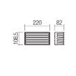 Aplica exterior IP44 gri 12W/675lm/3000K, Blaze 90639 Smarter