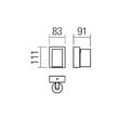 Aplica/Spot exterior IP65 LED orientabil gri 9W/2200K-4000K, Alan 90632 Smarter