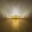 Aplica Akala moderna aurie cu cristale, dimmabila in 3 pasi, LED 15W/1200lm/3000K, CRI90, IAK W, Incanti