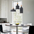 Lustra moderna neagra detaliu auriu 3xE27/42W, TRIADE SP3 194677 Ideal Lux