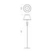 Lampadar modern alama antichizata, Fabiola 02-714 Smarter