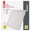 Downlights patrat LED, lumina calda 3000K, 25W, 2000 lm, IP20, Emos ZD2154 