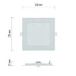Downlights patrat LED, lumina neutra 4000K, 12.5W, 1050 lm, IP20, Emos ZD2135