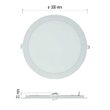 Downlights rotund LED, lumina neutra 4000K, 25W, 2100 lm, IP20, Emos ZD1155
