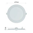 Downlights rotund LED, lumina neutra 4000K, 18W, 1600 lm, IP20, Emos ZD1145