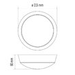 Plafoniera rotunda LED cu senzor de miscare, 14W, 1100 lm, lumina neutra 4000K, IP54, Emos ZM3231
