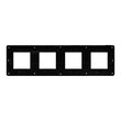 Rama Unica Studio Metal 4 posturi bronz/negru NOUA UNICA Schneider Electric, NU280852M