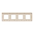 Rama Unica Studio Metal 4 posturi bronz/bej NOUA UNICA Schneider Electric, NU280851M