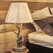 Veioza rustica rasina lucrata manua, 1xE27/60W, Chalet TL1 128207 Ideal Lux