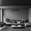 Lustra LED moderna Satellite neagra L90cm 42W, Maytoni