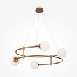 Lustra moderna Balance bronz abajur alb Ø61cm, Maytoni