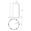 Lustra moderna aurie LED 50W/5265lm/3000K, Union 01-2206 Redo