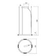 Lustra moderna aurie LED 34W/3510lm/3000K, Union 01-2203 Redo