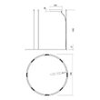 Lustra moderna aurie LED 68W/7020lm/3000K, Union 01-2209 Redo