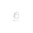 Aplica/plafoniera moderna LED alb mat, Klee 01-1636 Smarter