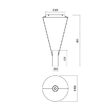 Lustra moderna alba il. direct/indirect LED 24W/2472lm/3000K, Essence 01-1970 Redo