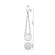 Lustra moderna neagra 1xE27/42W, D30, Alluria 01-1973 Redo