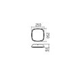 Plafoniera exterior maro IP65 LED 20W/2209lm/4000K, Twill 9545 Redo