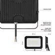 Proiector LED cu senzor de miscare, 50W, lumina neutra 4000 K, 5000lm, IP44, negru, ZS2343 Emos