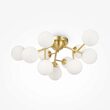 Plafoniera moderna Dallas aurie abajur alb Ø60cm, Maytoni
