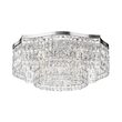 Plafoniera cristal transparent moderna Dune cromata Ø60cm, Maytoni