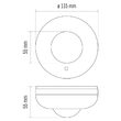 Senzor de miscare PIR alb, IP20, 1200W, Emos G1130
