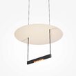 Lustra LED moderna Ambience neagra abajur alb Ø42cm 23W, Maytoni