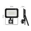Proiector LED cu senzor de miscare, 30W, lumina neutra 4000 K, 3000lm, IP44, negru, ZS2333 Emos