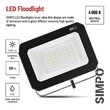 Proiector LED cu senzor de miscare, 50W, lumina neutra 4000 K, 5000lm, IP44, negru, ZS2343 Emos