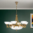 Candelabru clasic Rocca 9xE27/60W, LU 1689/6+3 BRONZE Orion
