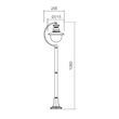 Stalp iluminat exterior IP44 Scott 9047 Smarter