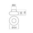 Plafonieră LED modernă neagră 9W/2700/3000K Ethos 01-4563 Redo
