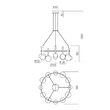 Lustră LED modernă dimabila aurie 52W/2700/3000K Bolla 01-4783 Redo
