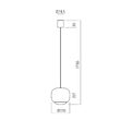 Lustră LED modernă maro 12W Dubbo 01-4788 Redo