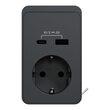 Unitate de birou S cu priza standard german si USB A/C, antracit/gri, montaj aparent UNICA SYSTEM+ Schneider Electric, INS44051