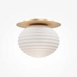 Plafoniera moderna Reels aurie abajur alb Ø35cm, Maytoni