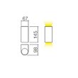 Aplica exterior IP44 aluminiu turnat, Scan 9359 Smarter