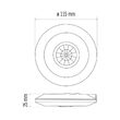 Senzor de miscare slim infra IP20 360 grade, alb IP20 2000W, Emos G1150